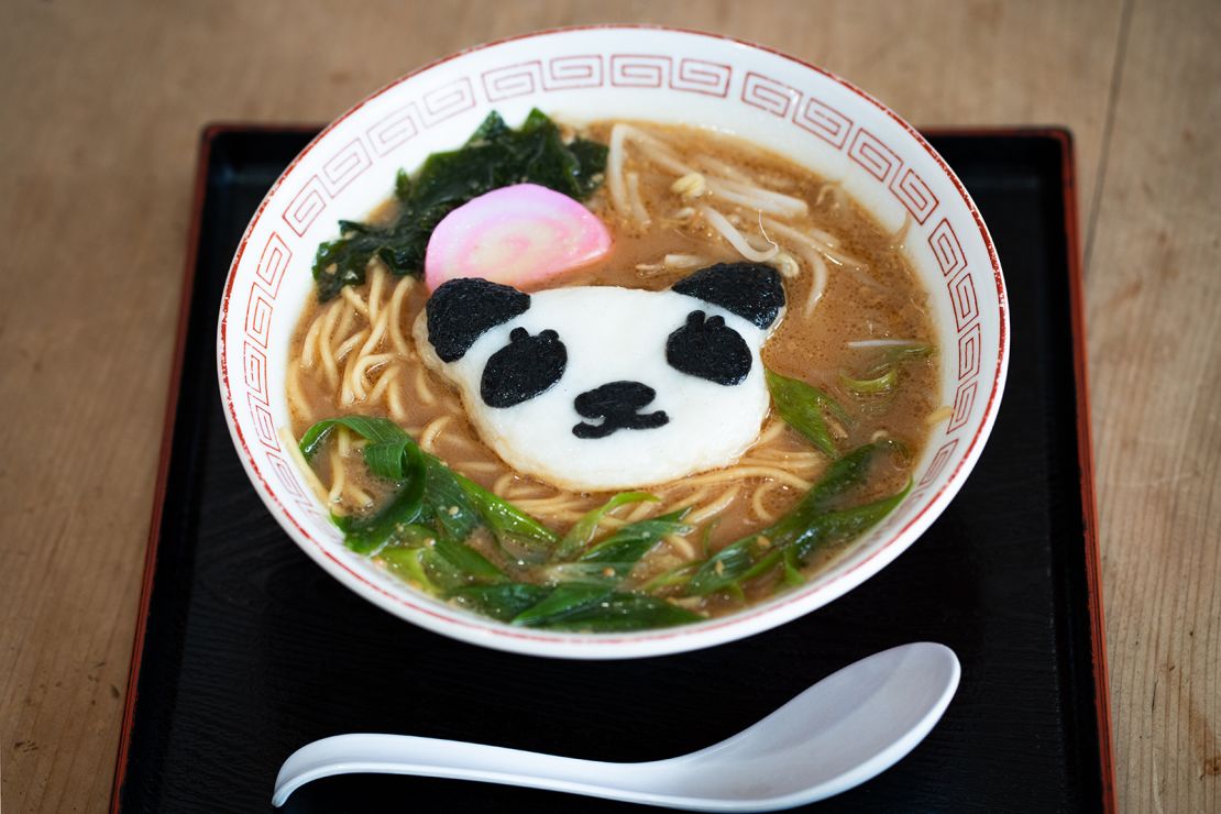 On the menu in Shirahama: Panda-themed ramen.
