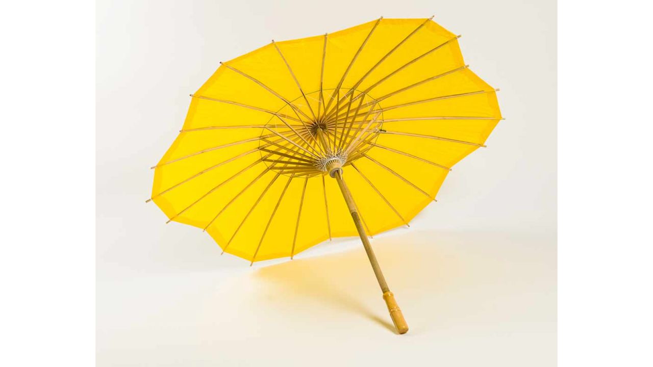 Paper Lantern 32-Inch Yellow Paper Parasol Umbrella
