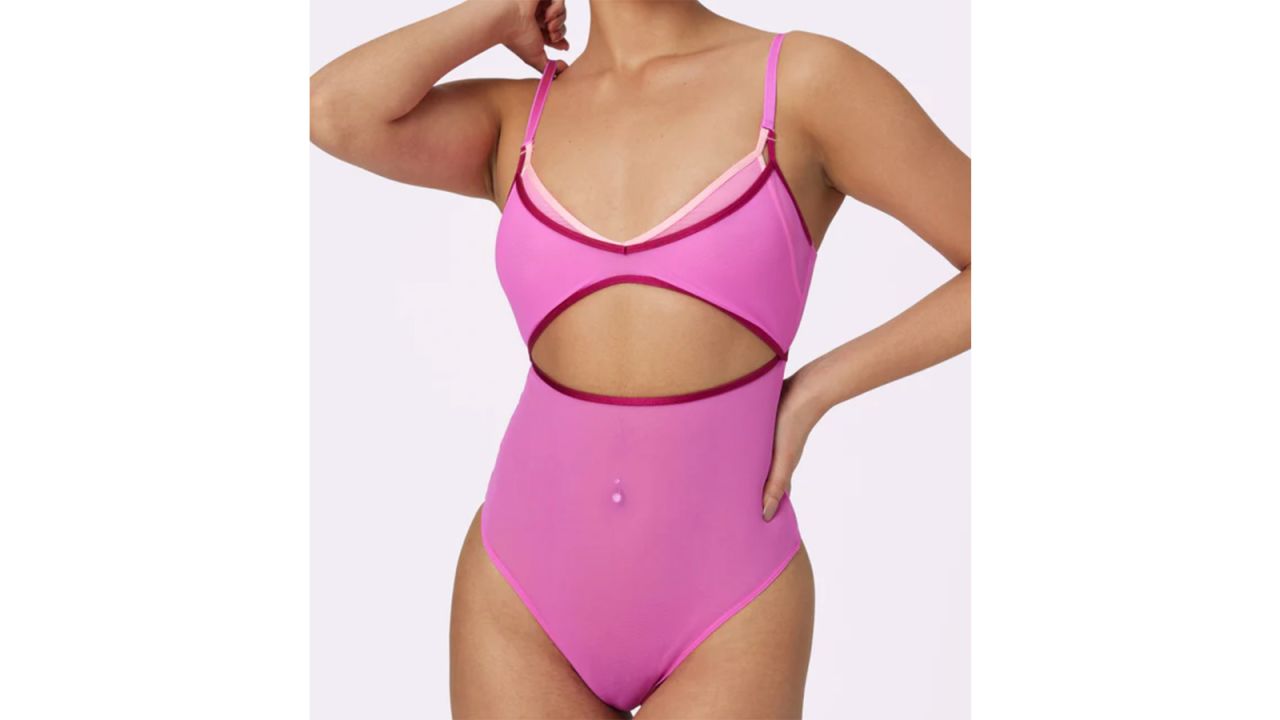 Smart & Sexy Women's Sheer Lace & Mesh Bodysuit Electric Pink (mesh) 4x :  Target