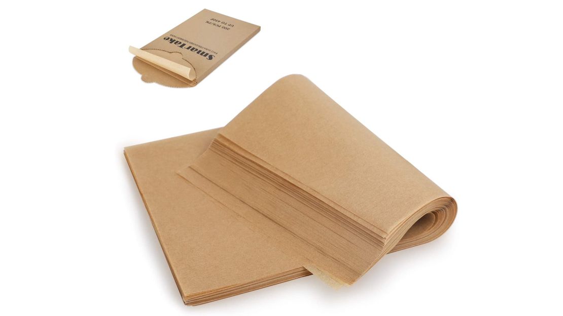 SMARTAKE 200 Pcs Unbleached Parchment Paper Baking Sheets Round, 4