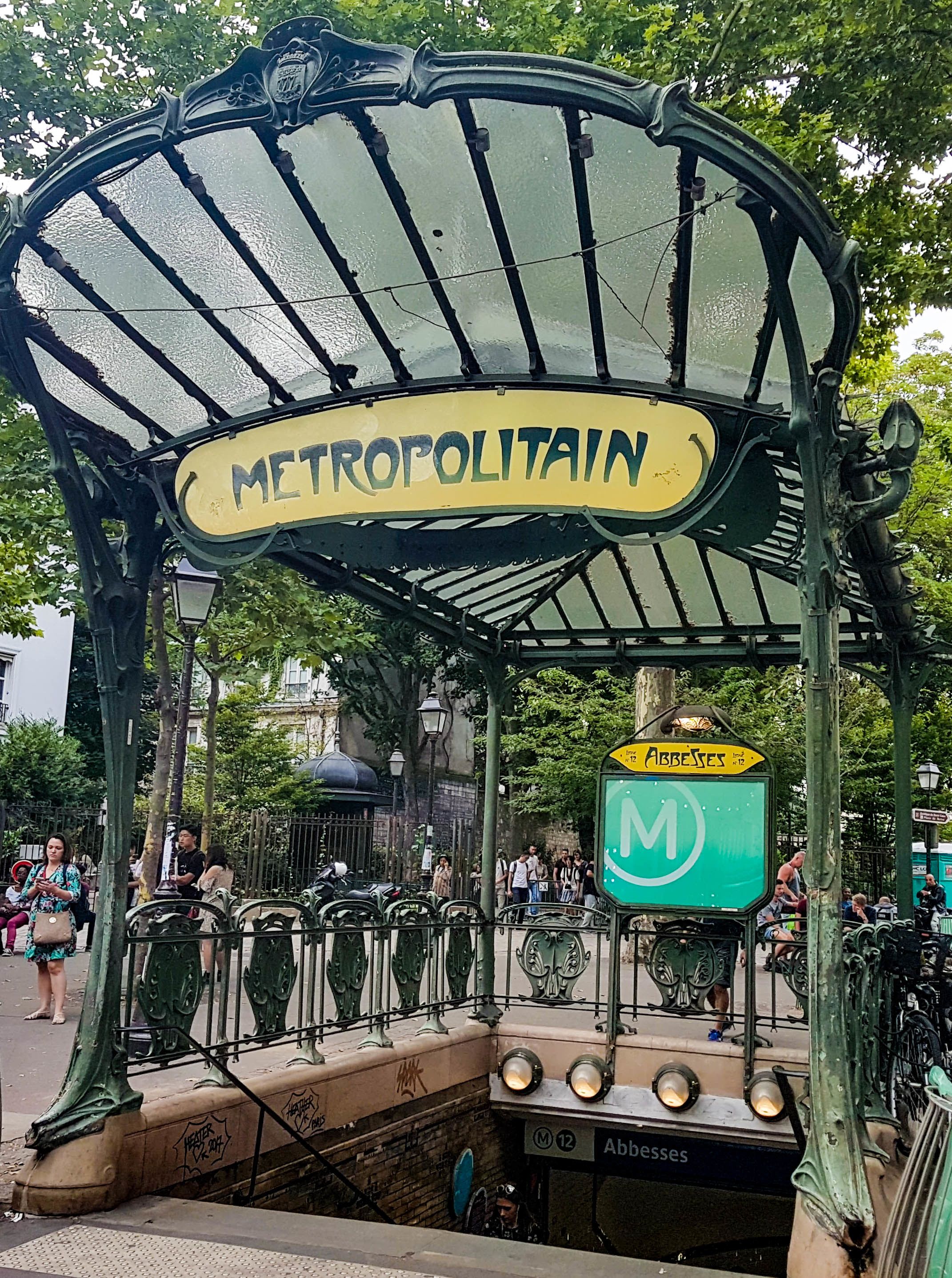 The Paris Métro's art nouveau entrance canopies, designed by Hector Guimard, are known around the world,