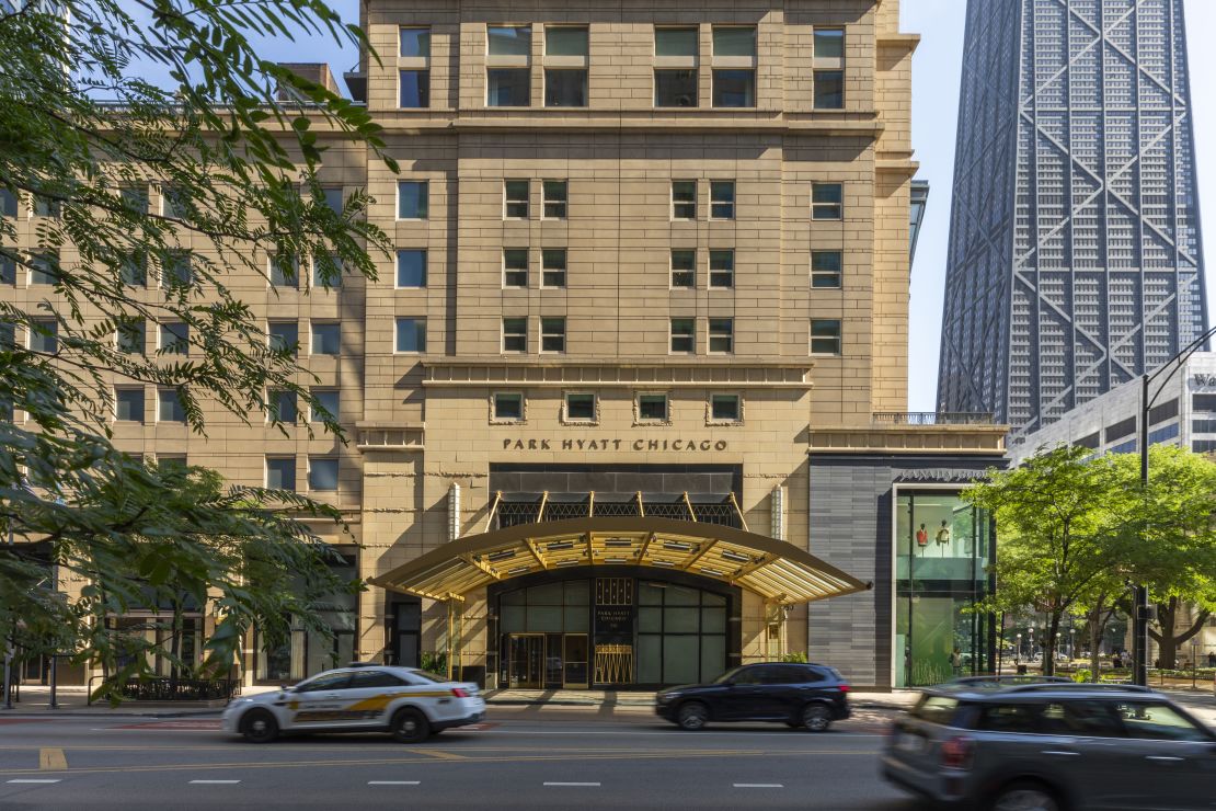 A photo of the entrance to the Park Hyatt Chicago