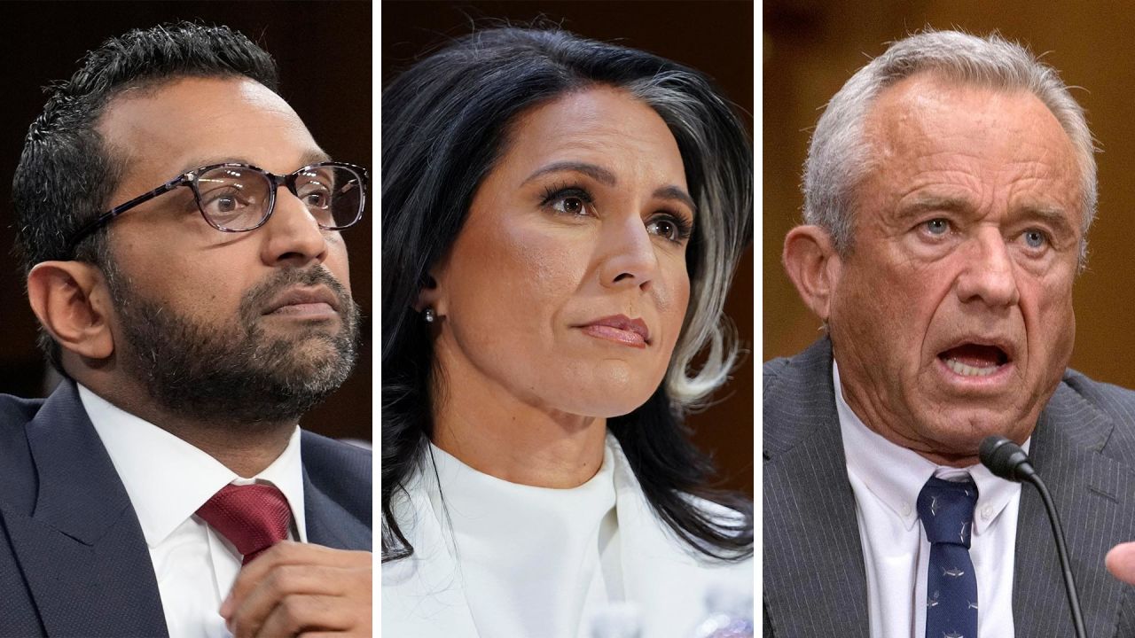 Kash Patel, Tulsi Gabbard and Robert F. Kennedy Jr. 