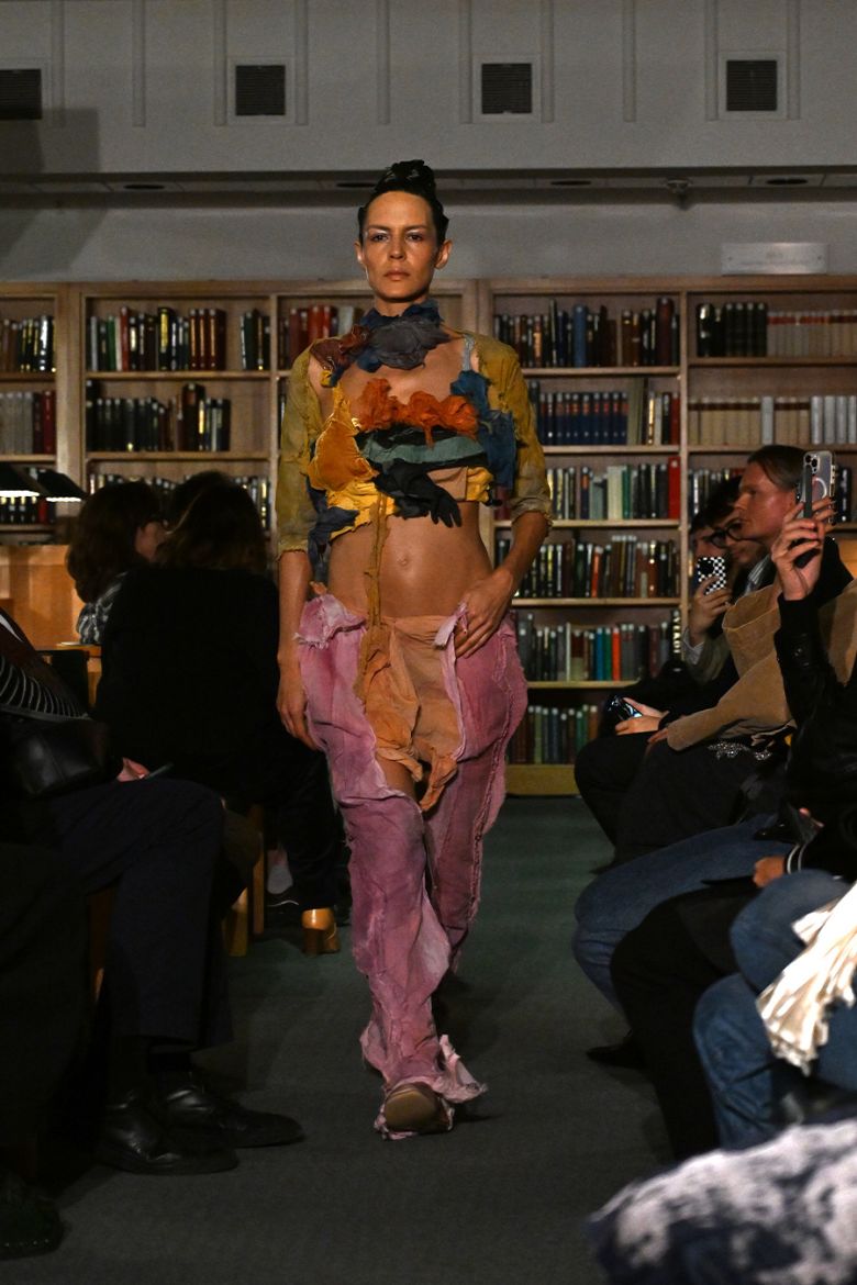 Paolo Carzana used repurposed materials and vegetable dyes for his latest collection.