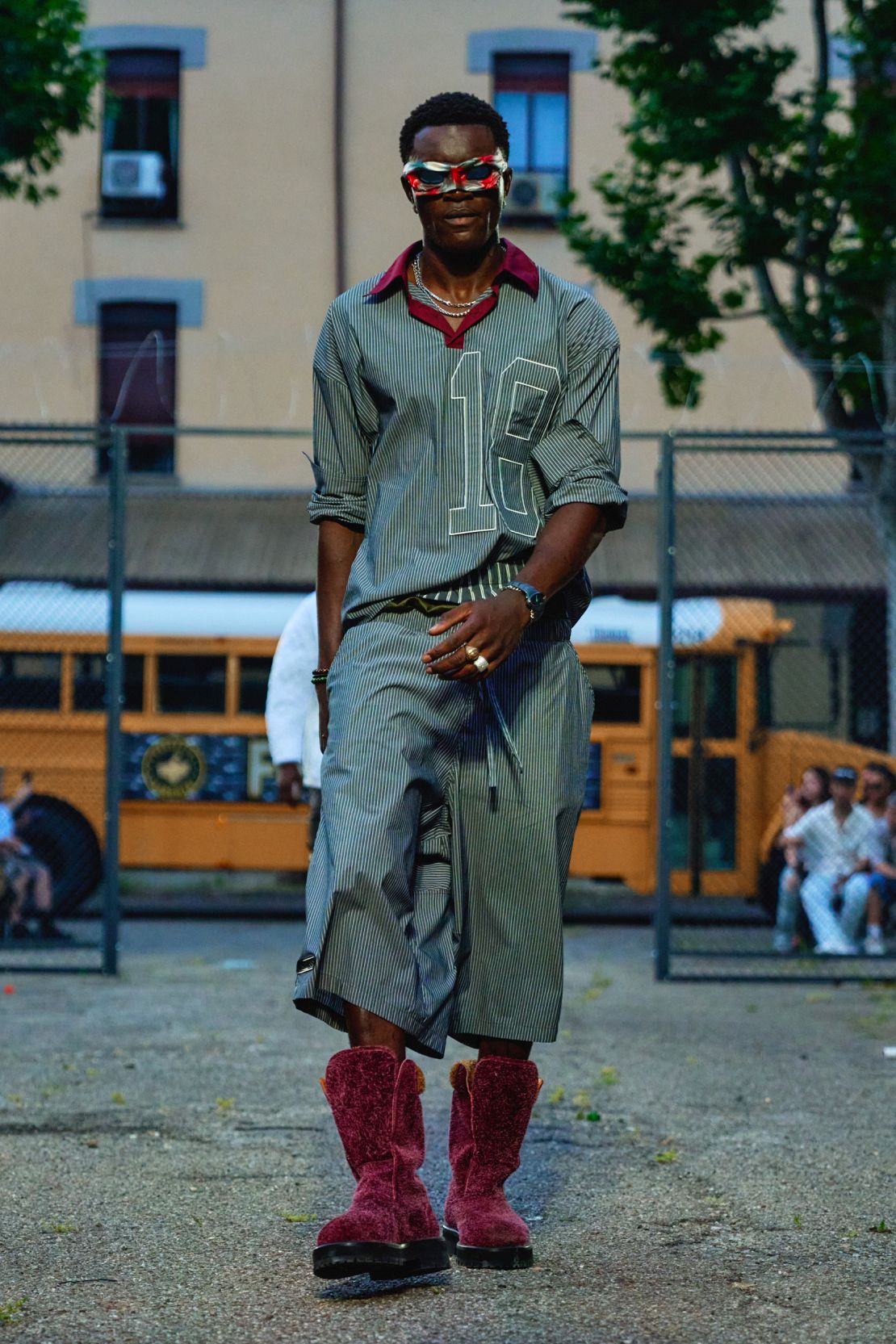 Milanese streetwear brand PDF was new on the scene, but already boasts a roster of celebrity clients from racing driver Lewis Hamilton to rapper Central Cee.