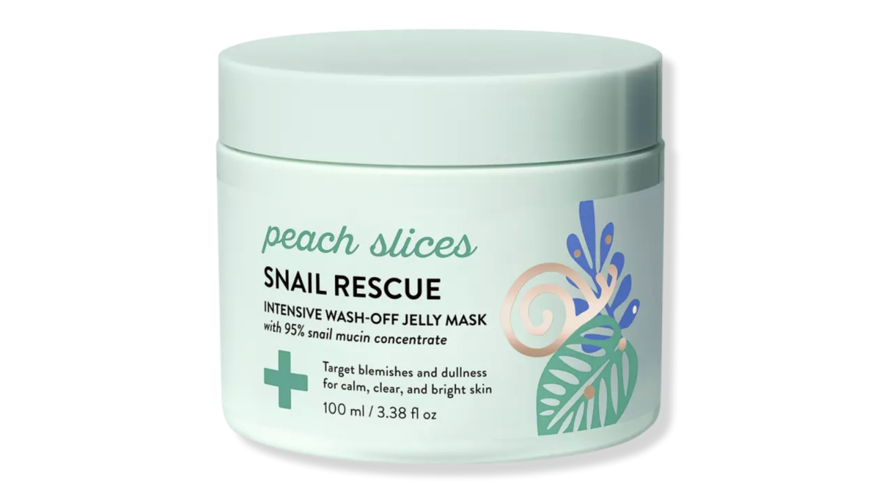 Peach Slices Snail Rescue Intensive Wash-Off Jelly Mask