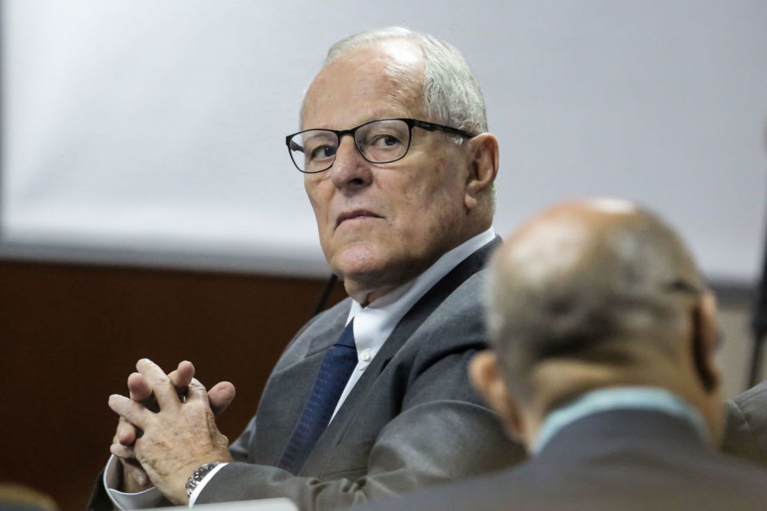 El expresidente peruano Pedro Pablo Kuczynski, en una la audiencia en la Corte Nacional de Apelaciones del Perú en Lima el 15 de abril de 2019.