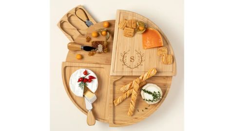 Personalized Compact Rotating Cheese Board