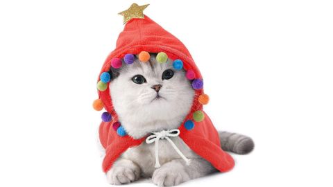 Aniac Christmas Cat Cape