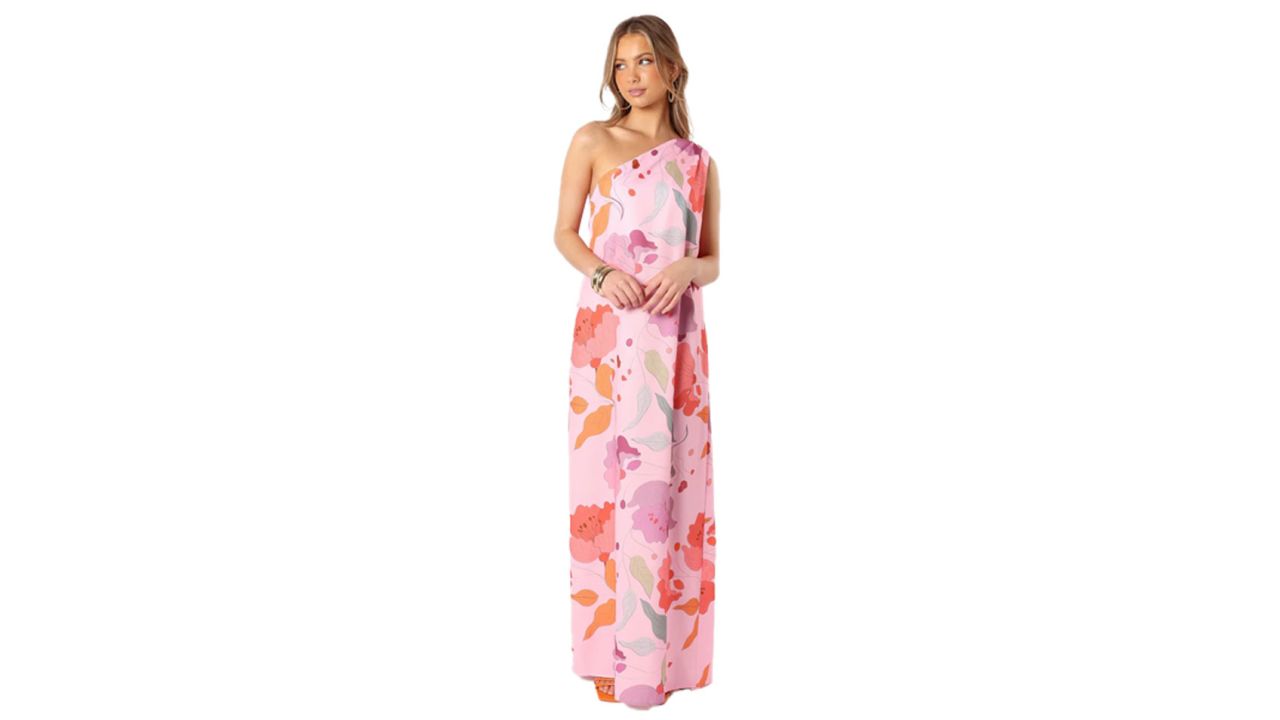 Petal & Pup Tillie One Shoulder Maxi Dress