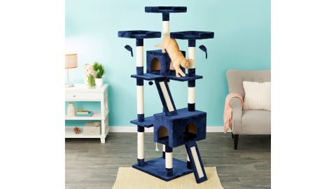 Frisco 72-Inch Faux Fur Cat Tree & Condo