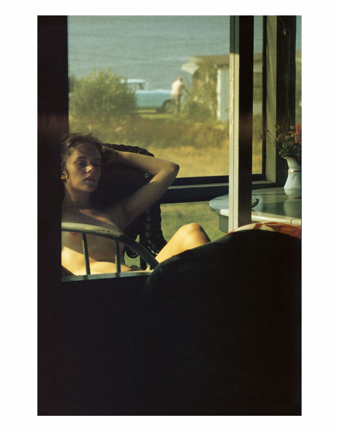 "Lanesville, 1958." The photographer liked to experiment with out of date film, different exposures and unusual framing.