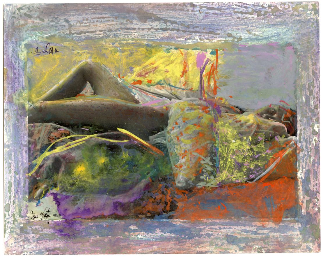 Leiter is known to have enhanced some of his prints — like this untitled, undated work — with gouache and watercolours to create hybrid photo-paintings.