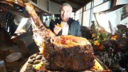 "Somebody Feed Phil" host Phil Rosenthal ate his way through the Food & Wine Classic in Aspen, Colorado, including a stop for a bite of Tyler Florence's Wagyu beef sandwich.