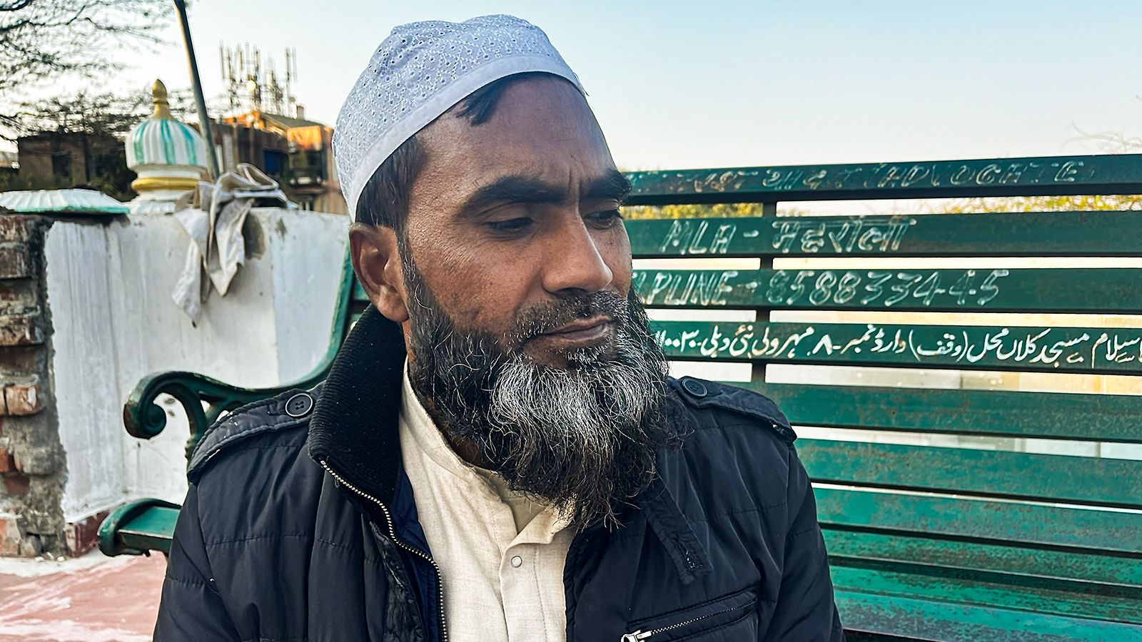 Mohammad Zakir Hussain has said he barely slept since the demolition of his mosque, the madrasa, and his home in India’s capital Delhi.