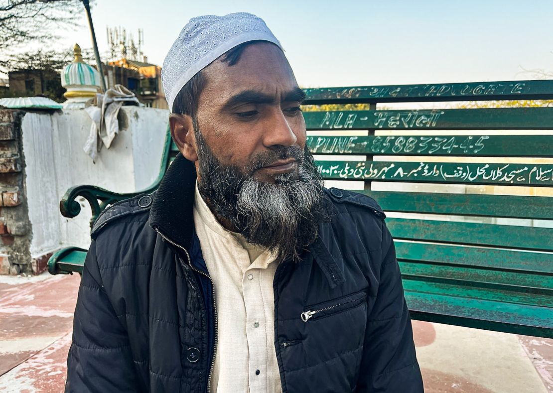 Mohammad Zakir Hussain has said he barely slept since the demolition of his mosque, the madrasa, and his home in India’s capital Delhi.