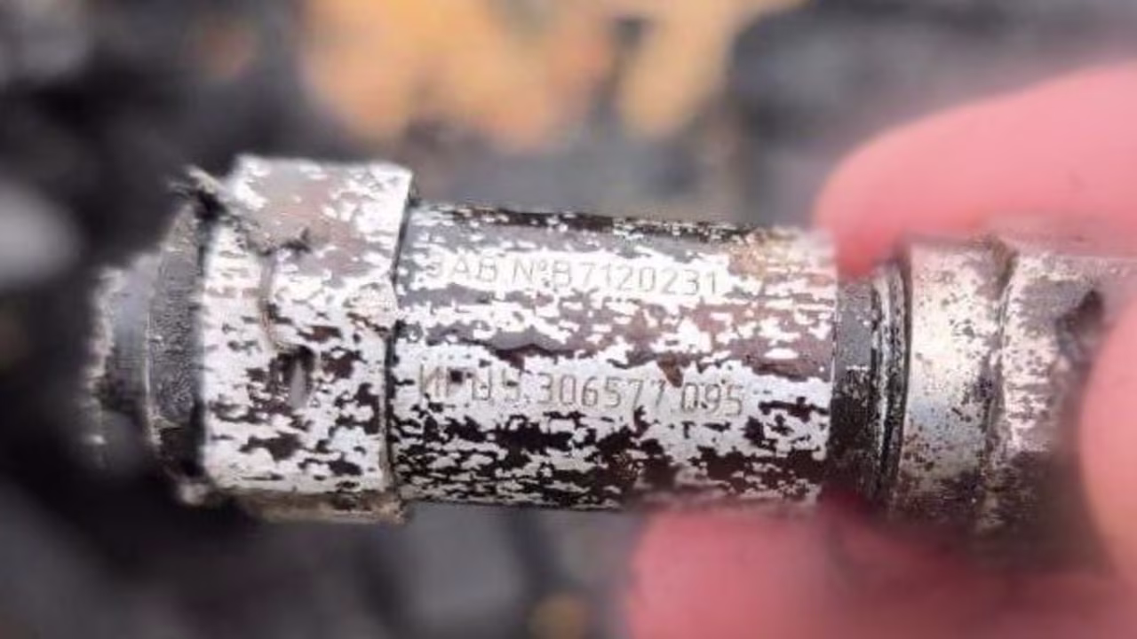 A Ukrainian security source provided photos of the debris from the attack on Dnipro, Ukraine, on November 21.