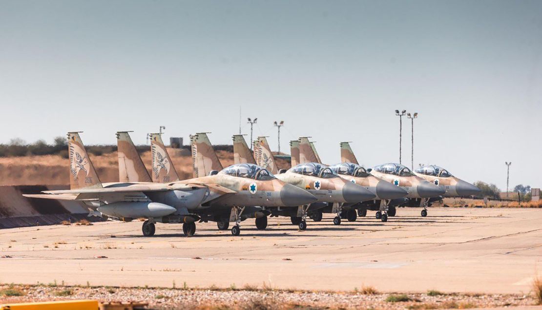 Israeli Air Force fighter jets before targeting Yemen's Houthi on Monday, May 5th.