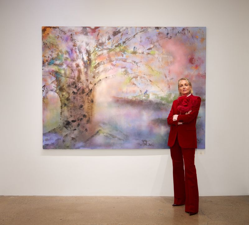 Sharon Stone debuts new art exhibition CNN