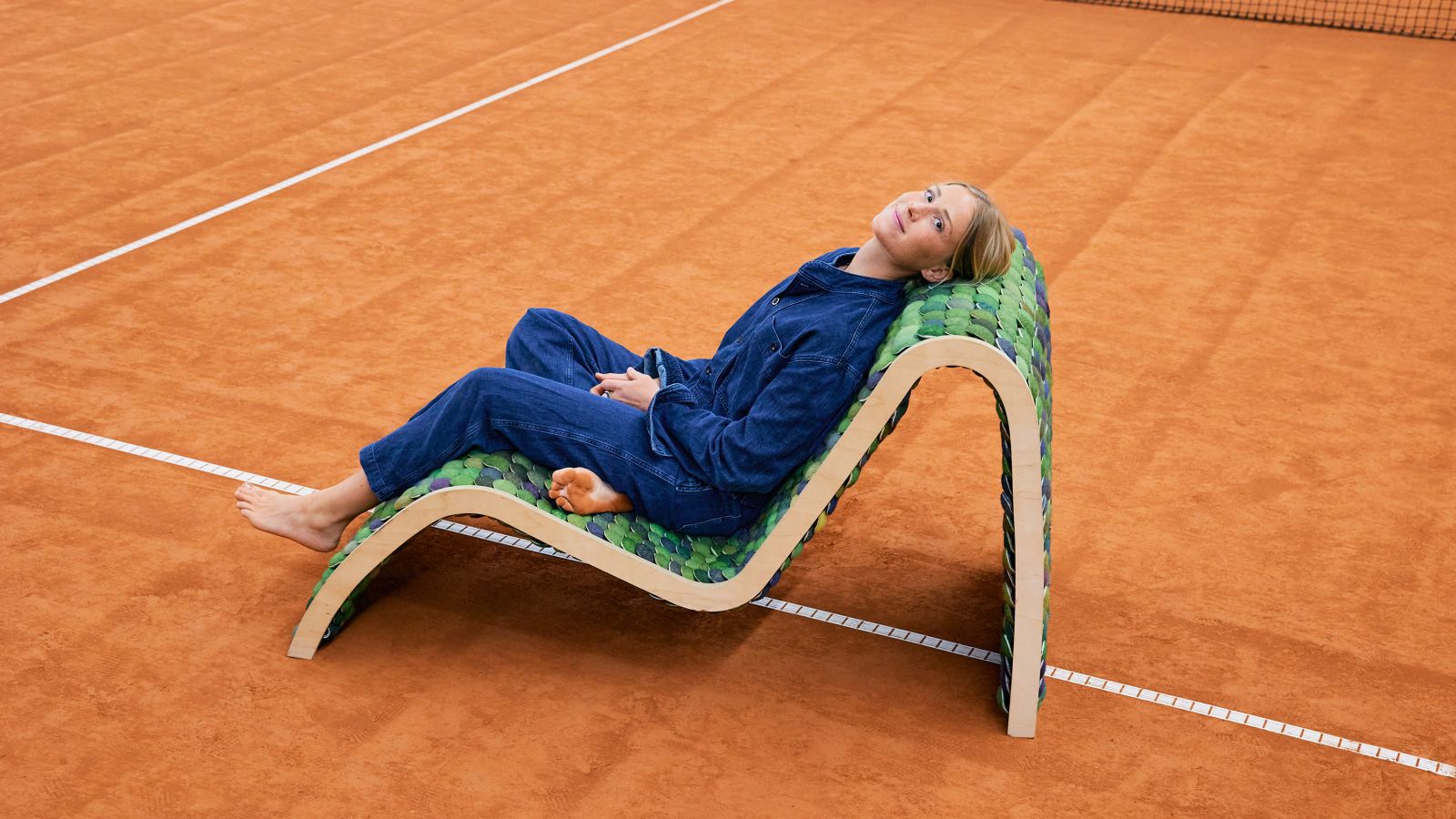 The designer transforming discarded tennis balls into furniture