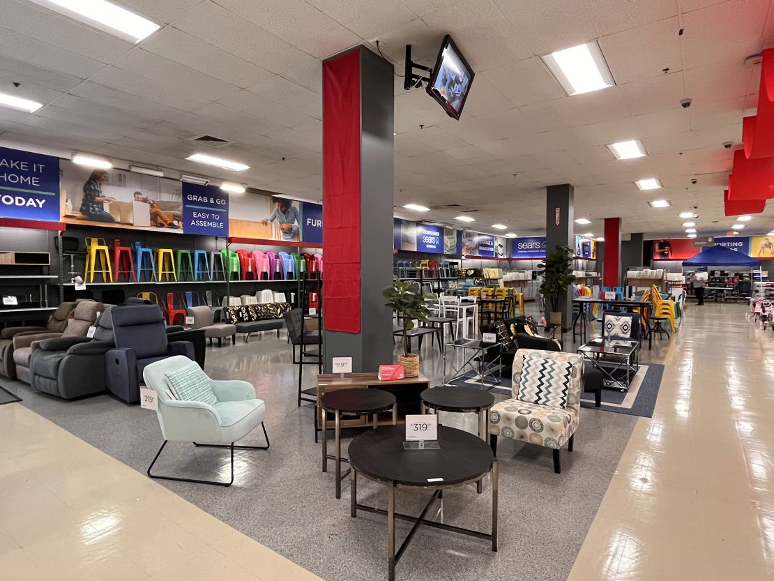 The home goods and furniture section of Sears in Burbank, CA, on December 1.
