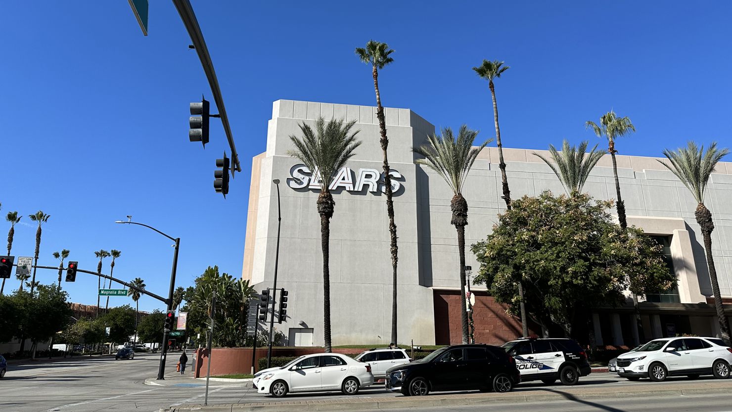 Exterior of a reopened Sears store at the Burbank Town Center mall in California, on December 1.