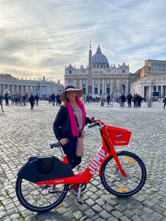 <strong>Roman Holiday: </strong>Holt, seen in Rome, describes Italy as a fantastic location for those who are going it alone.