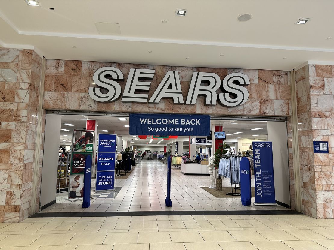 The entrance to the newly reopned Sears store in the Burbank Town Center mall on December 1.
