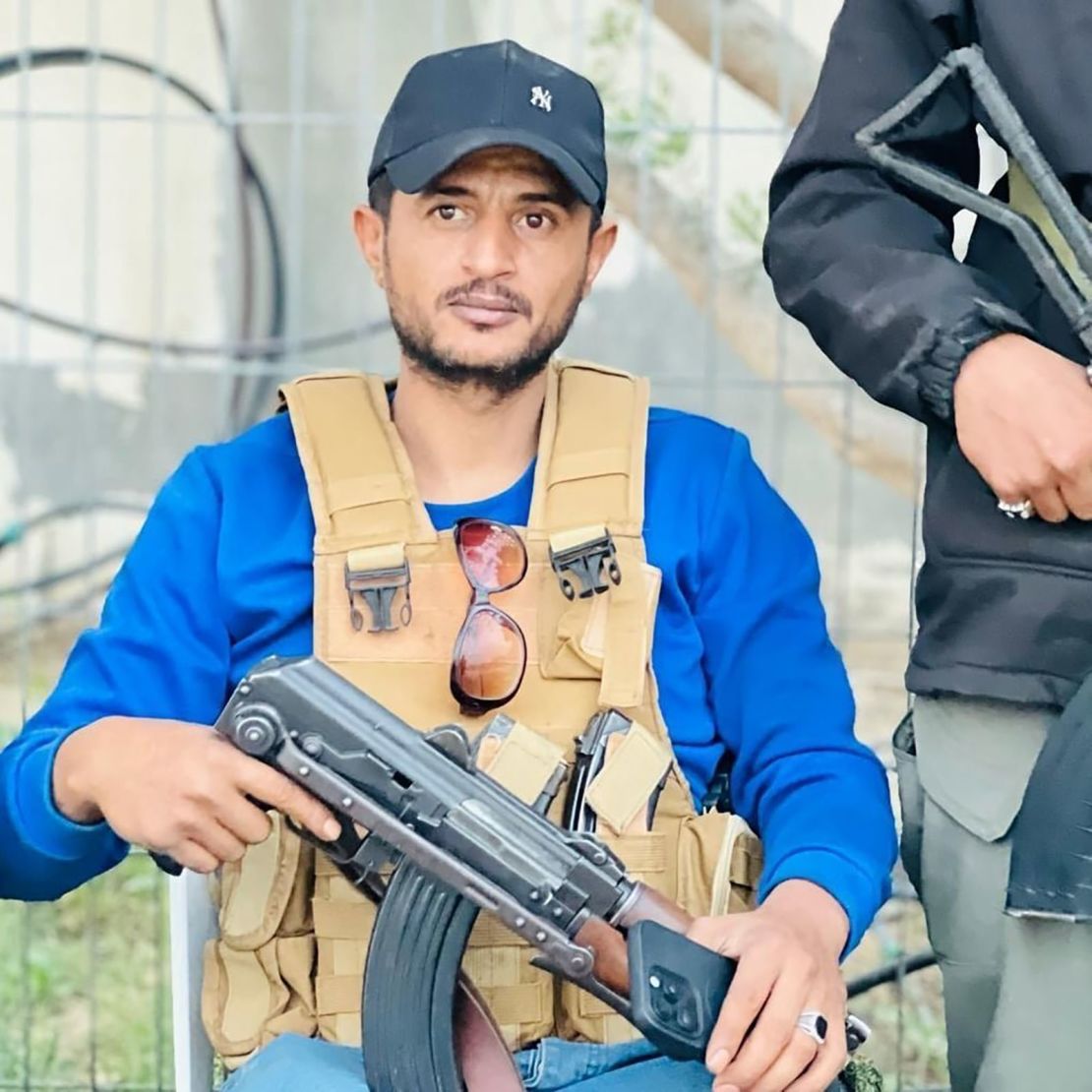 Yasser Abu Shabab can be seen in this image posted on the Popular Forces’ Facebook page.