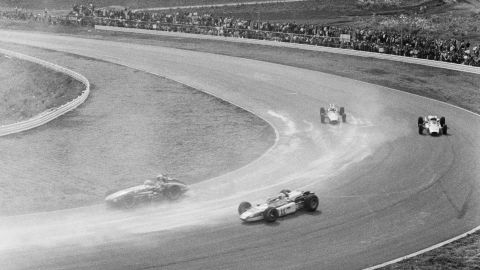 Honda considered the Fuji International Speedway circuit as his spiritual homeland and the catalyst for his life of global adventure. After the Indy 200 race in 1966, he made the decision to break with convention and travel to Europe to document international motorsports.
Joe Honda/1966 Fuji Intl Speedway Collection
