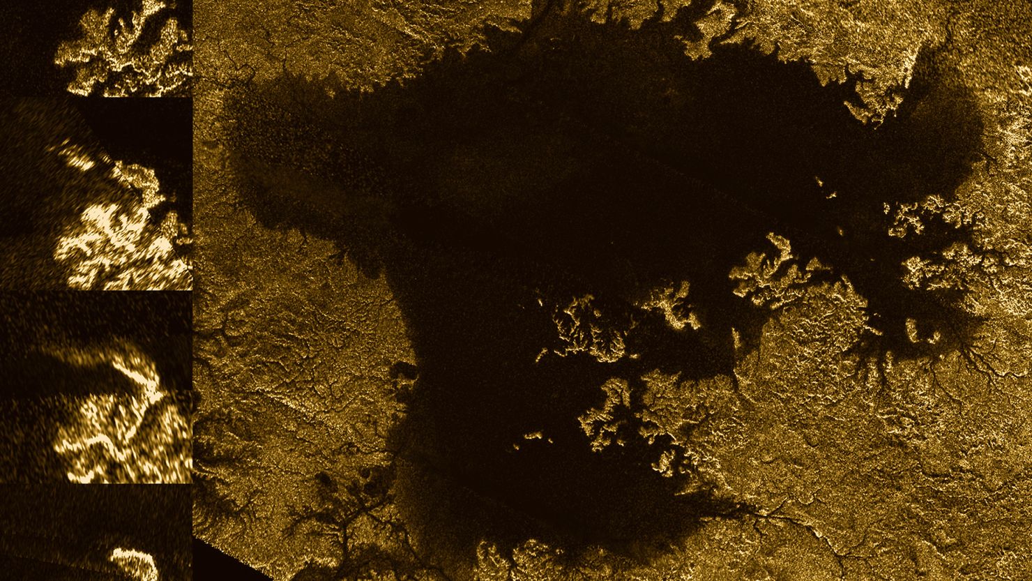 The Cassini spacecraft spied disappearing "magic islands" in a sea named Ligeia Mare on Saturn's moon Titan.