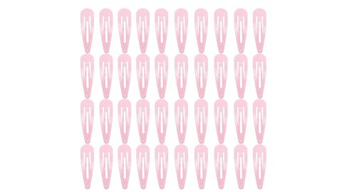 Pink Snap Hair Clips