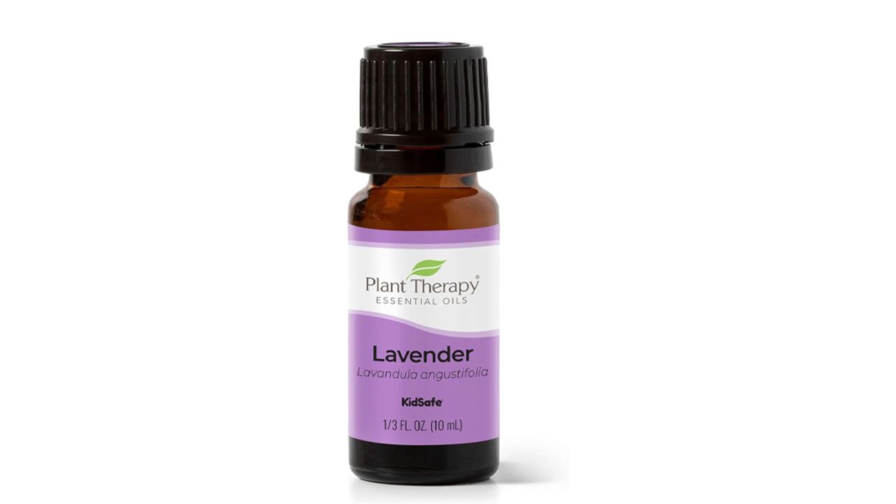 Lavender essential oil bottle