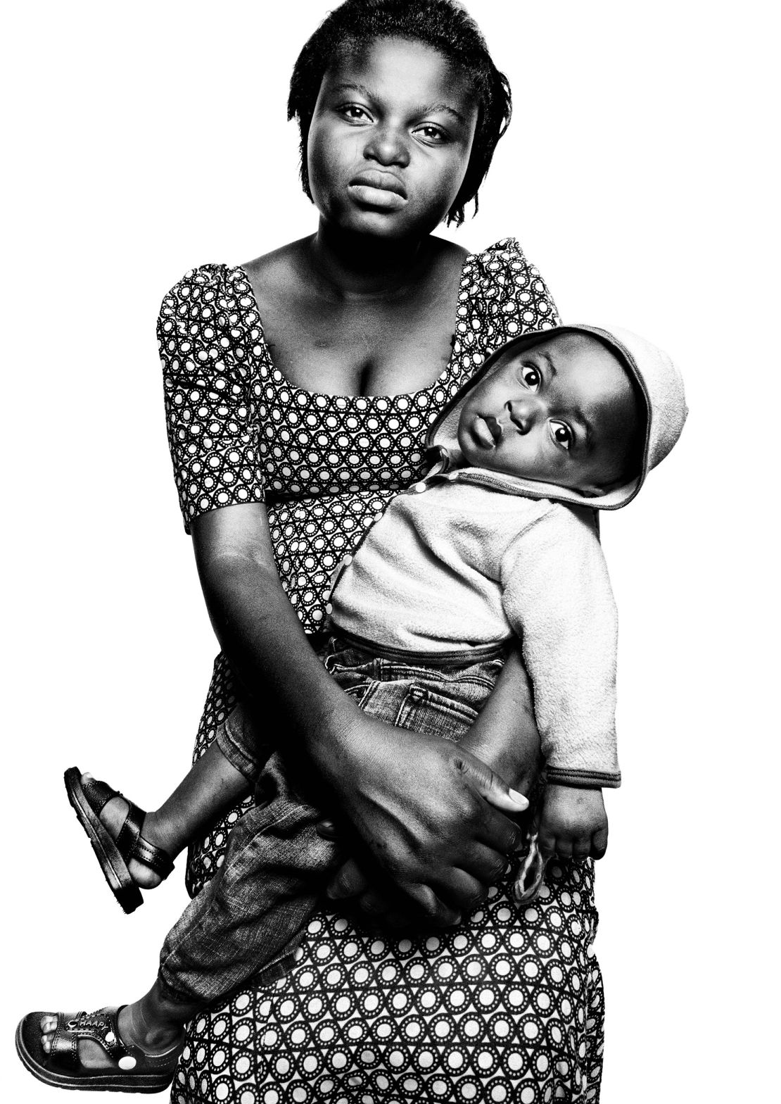 Platon photographed Esther Faraja and her son Josue at Dr. Mukwege's Panzi Hospital in Congo.