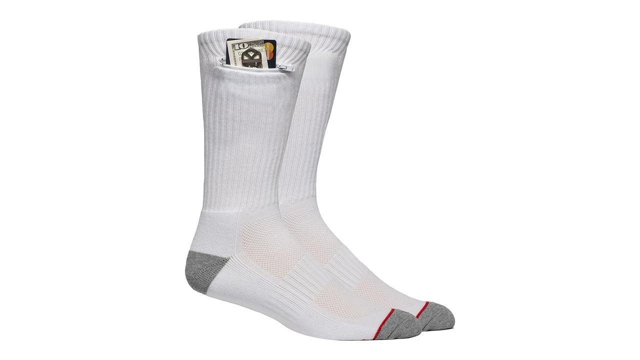 A photo of a pair of Pocket Socks athletic socks