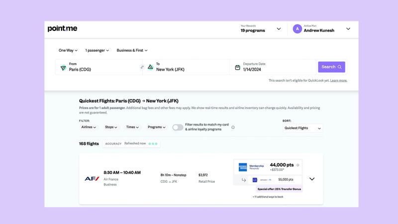 Your full guide to finding the more award flights with points and