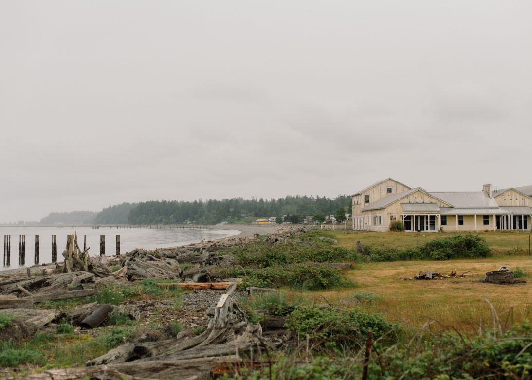 Point Roberts is bordered by Canada to the north and surrounded by water on three sides.