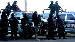 Policías ministeriales y municipales del estado de Jalisco, México, el 8 de febrero de 2024.