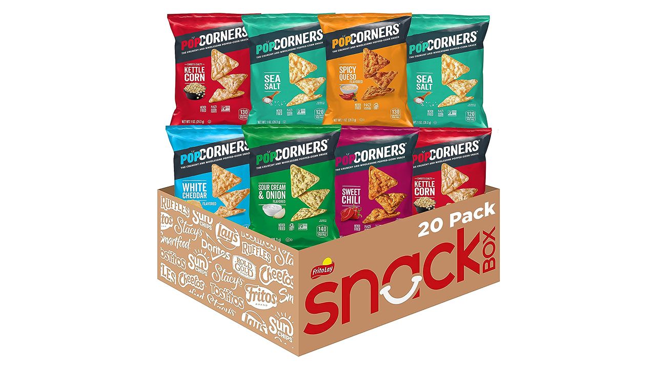 A photo of a variety pack of Popcorners chips