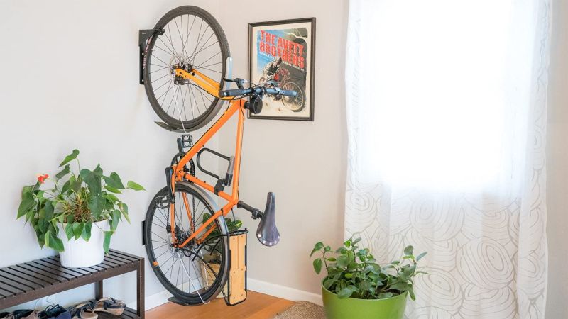 Indoor bike hot sale storage ideas