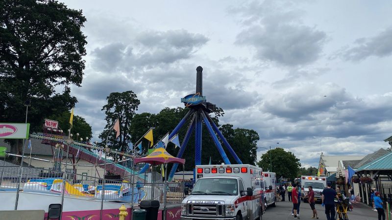 Nearly 30 riders were rescued after being stuck upside down on a ride at a Portland amusement park