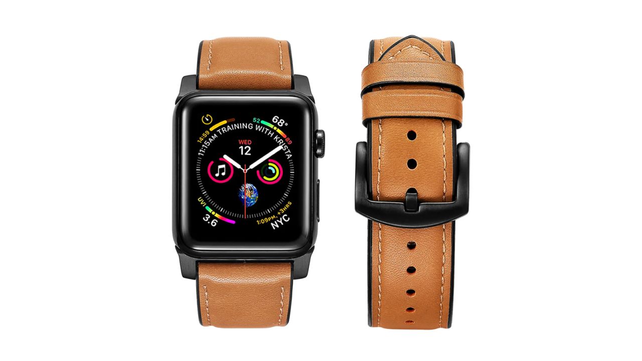 Posh Tech Leather Apple Watch Band