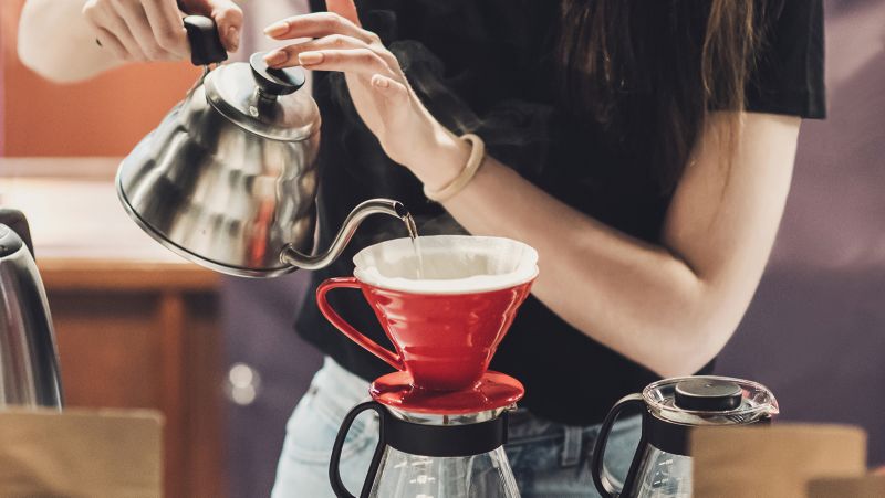 Best temp for shop pour over coffee