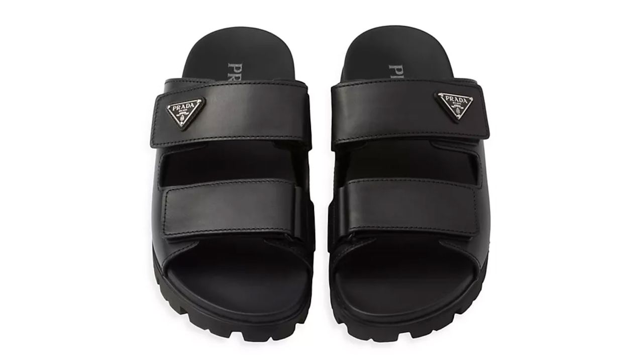 Prada Leather Strap Sandals
