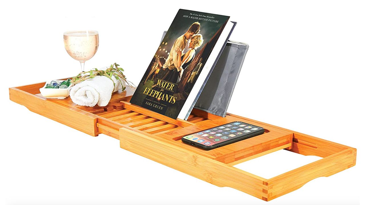 Premium Bamboo Bathtub Tray Caddy