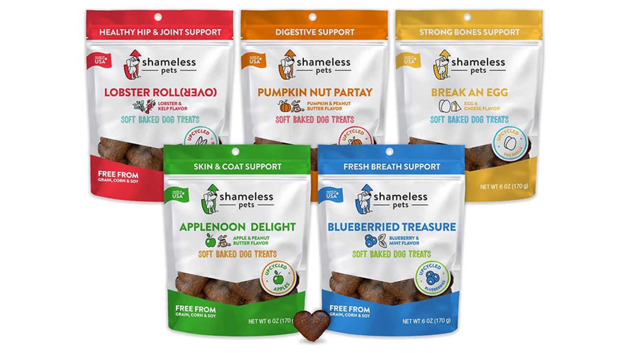 Shameless Pets Soft-Baked Dog Treats, Variety 5-Pack