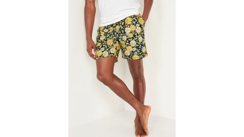 Printed Swim Trunks for Men, 7-Inch Inseam