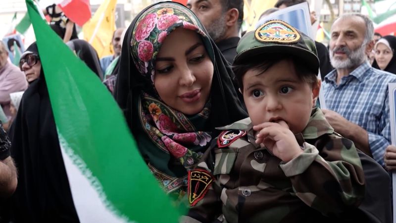 Iranians at pro-government rally tell CNN ceasefire not enough