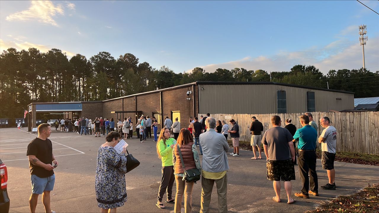 The precinct housed in a Loyal Order of the Moose Lodge in Wilmington, North Carolina, on November 5.