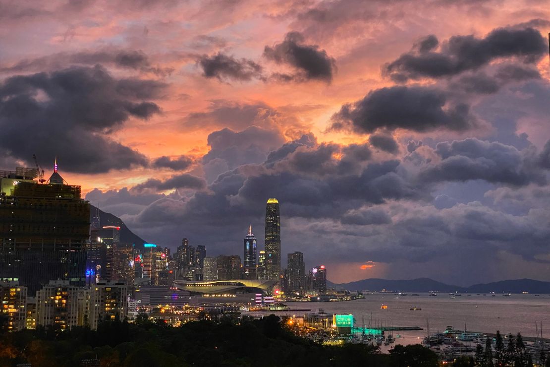 The impending arrival of Super Typhoon Yagi triggered a spectacular sunset over Hong Kong on September 5.